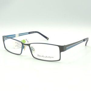 Randy Jackson 1015 Black Blue Eyeglass Frames 55 16 145